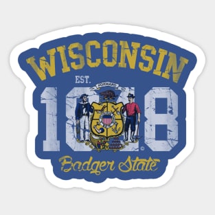 Vintage Wisconsin Badger State Sticker